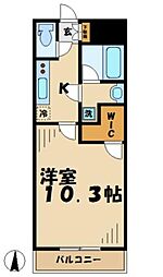 ヴィクトリア多摩センター 1Kの間取図画像