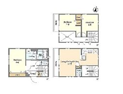 浦和戸建住宅3 3LDKの間取り