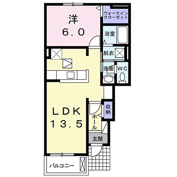 メゾン　メルベイユ ｜大阪府高石市千代田２丁目(賃貸アパート1LDK・1階・46.06㎡)の写真 その2