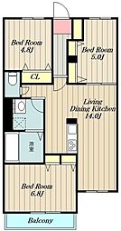 ブランメゾンA 2階/202