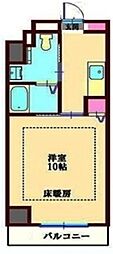 ユニバーサル南藤沢タワー 3階1Kの間取り
