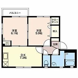 セント・エルモスM 2Kの間取図画像