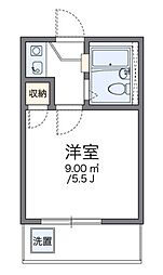 レオパレスホワイトアイランド 1Kの間取図画像