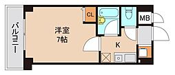 東京メトロ東西線 南行徳駅 徒歩9分の賃貸マンション 6階1Kの間取り