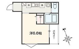 MELLAS吉祥寺 1Kの間取図画像