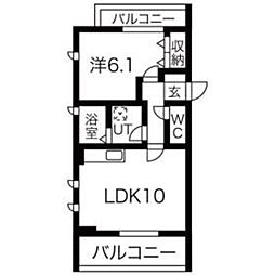 アヴェニュー唐木田 2階/201