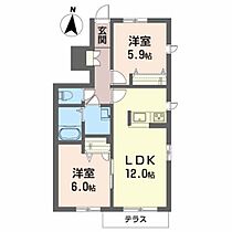 フレア中野VI 101 ｜ 福島県いわき市平塩字宮前46-1（賃貸アパート2LDK・1階・53.85㎡） その2