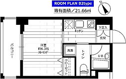 ステージファースト西早稲田 1Kの間取図画像