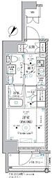 ベルグレード川崎AZ 1Kの間取図画像