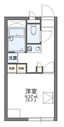 レオパレスプリーマ 1Kの間取図画像