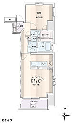 JR総武線 錦糸町駅 徒歩5分の賃貸マンション 15階1LDKの間取り