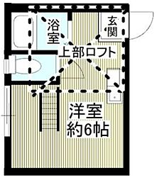 アーヴェル妙蓮寺2B棟 ワンルームの間取図画像