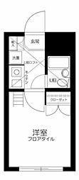 上北沢JAコーポ 1Kの間取図画像