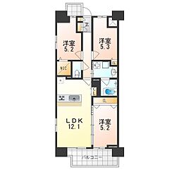 スプランディッドXI(イレブン) 2SLDKの間取図画像