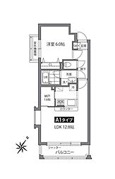 ジョイコート仙川 1LDKの間取図画像