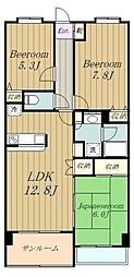 間取図画像 3LDK