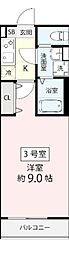 (仮称)飯山満町3丁目AP 1Kの間取図画像