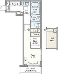 My Style vintage 小岩東 3階1Kの間取り