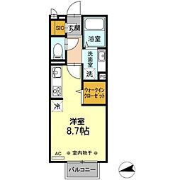 ステラ ワンルームの間取図画像