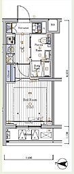 MAXIVCROS横浜大口通 1Kの間取図画像