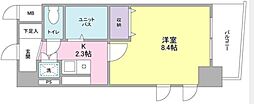 クラッセ溝の口 1Kの間取図画像