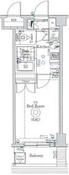 グラントゥルース東十条 1Kの間取図画像