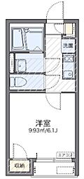 レオネクストエクレール 1Kの間取図画像