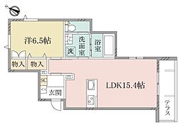 GranBliss武蔵浦和 1LDKの間取図画像
