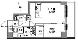 エスレジデンス浅草 4階1LDKの間取り