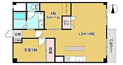 たまプラーザ岩崎マンション 1SLDKの間取図画像