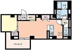 サジェス渋谷 1LDKの間取図画像