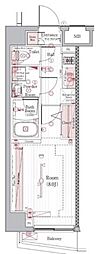 ブライズ住吉 1Kの間取図画像