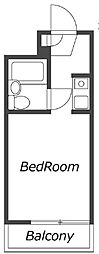 レジダンスイン・三軒茶屋 ワンルームの間取図画像