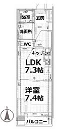 間取図画像 1LDK