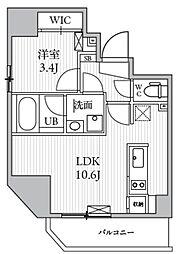 エスレジデンス入谷アレシア 1LDKの間取図画像