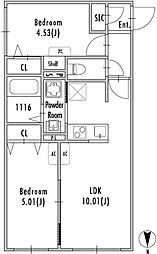 GRANPASEO明大前IV 2LDKの間取図画像