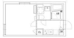 CITY WALK下板橋 3階1Kの間取り