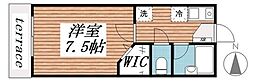 コート・ジョイワン 1Kの間取図画像