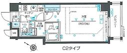 ZOOM目黒不動前 1Kの間取図画像