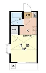 さんらいふコート 1階ワンルームの間取り