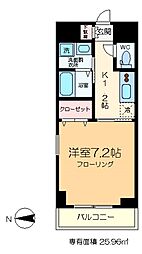 BLUEFOREST 1Kの間取図画像