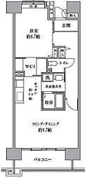 T'sgarden清瀬 1LDKの間取図画像