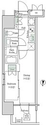 ブルックサイドレジデンス木場 2Kの間取図画像