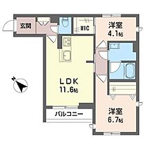 フレグランルーテ 00201 ｜ 千葉県千葉市中央区松ケ丘町635（賃貸マンション2LDK・2階・55.88㎡） その2