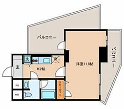 パークステージ・K 1Kの間取図画像