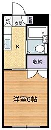 メゾン豊玉 1Kの間取図画像