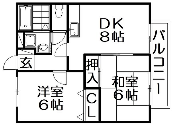 Maison.de.Riverain　B棟 ｜大阪府枚方市伊加賀西町(賃貸アパート2DK・2階・47.54㎡)の写真 その2