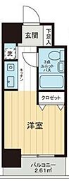 パシフィックニュー豊玉 ワンルームの間取図画像