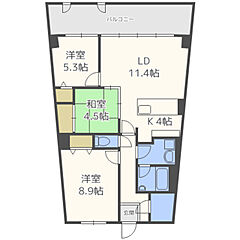 物件の間取り