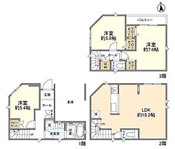 Kolet中浦和21 1階3LDKの間取り